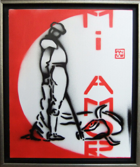 An Pra - Mi Amor 2010 - acrylique sur toile - 33x41 - 440 euros encadr&eacute;